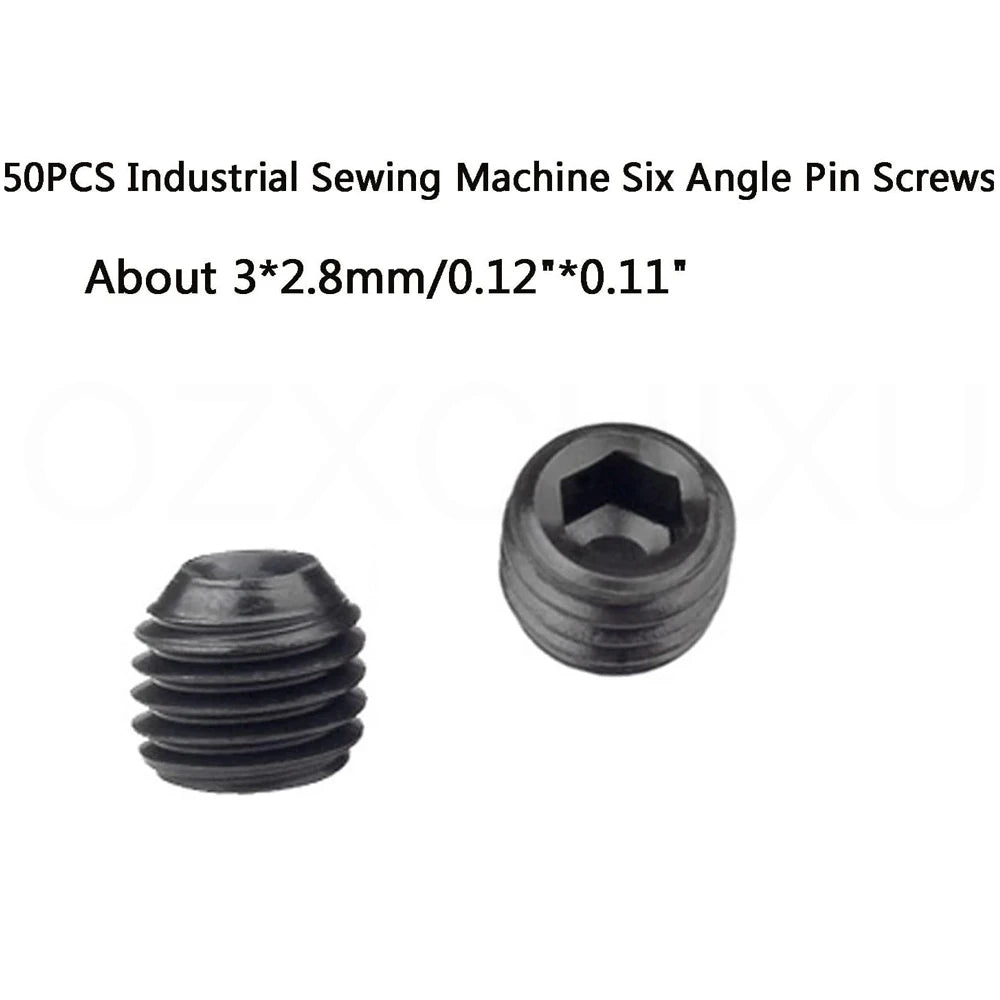 Sewing Repair Tools 50PCS Needle Clamp Screw and 1.5MM Hex Screw Driver For Industrial Overlock Sewing Machine Juki Yamato