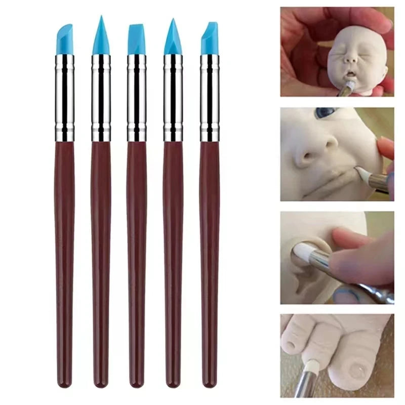Set de Herramientas para Escultura en Arcilla | 23 Piezas para Cerámica, Modelado y Manualidades en Polímero y Porcelana Fría