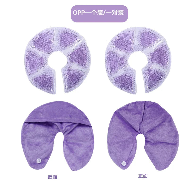 2 Piezas de Almohadillas Terapéuticas para Pechos | Almohadillas de Gel para Alivio de Dolor de Lactancia | Terapia Fría y Caliente | Reutilizables y Cómodas