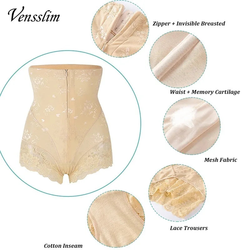 Faja Moldeadora de Cintura Alta para Mujer, Control de Abdomen y Reducción de Vientre, Cinturón de Cintura con Cremallera - Moldeador de Cuerpo y Faja Adelgazante