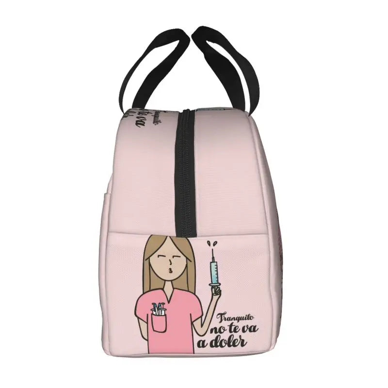 Título: Bolsa de Almuerzo Insulada para Mujer con Estampado de Animales en el Bosque, Diseño Moderno y Capacidad Grande, Ideal para Picnic y Trabajo