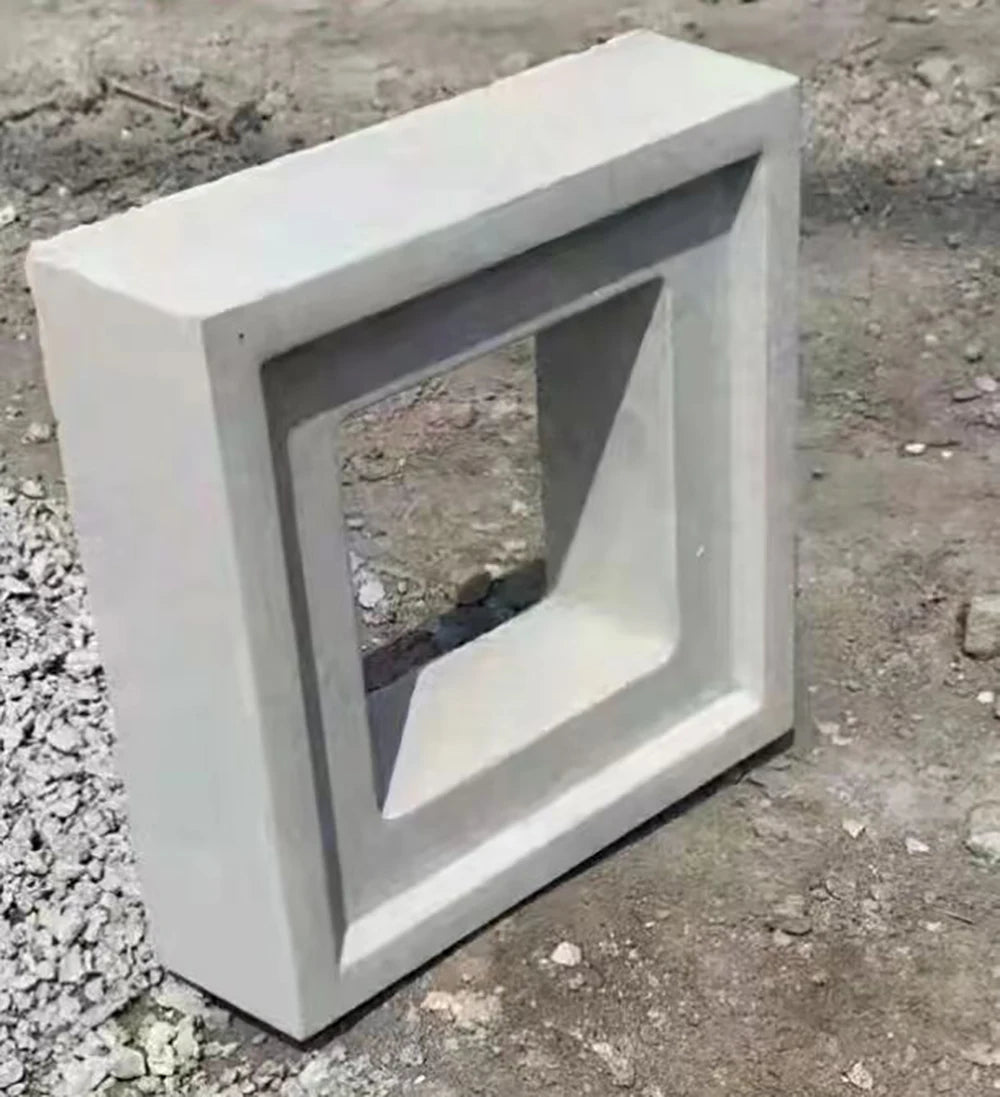 Molde reutilizable de plástico calado para pared de fondo de jardín, molde decorativo para camino de ladrillo hueco de cemento para suelo de jardín, bricolaje