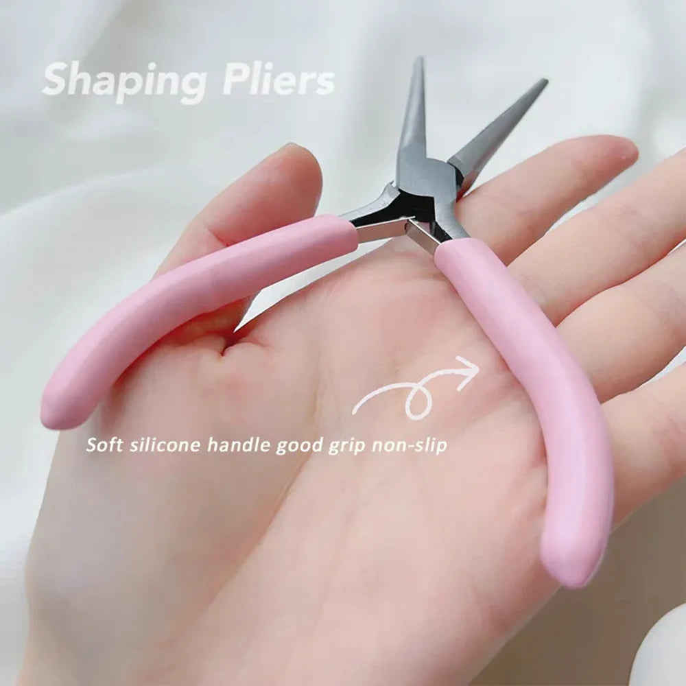 Pincher de uñas acrílico y pinzas de extensión de construcción rápida, herramientas de manicura, pinzas moldeadoras de uñas, herramienta de pinchado curvo C, molde de Gel UV