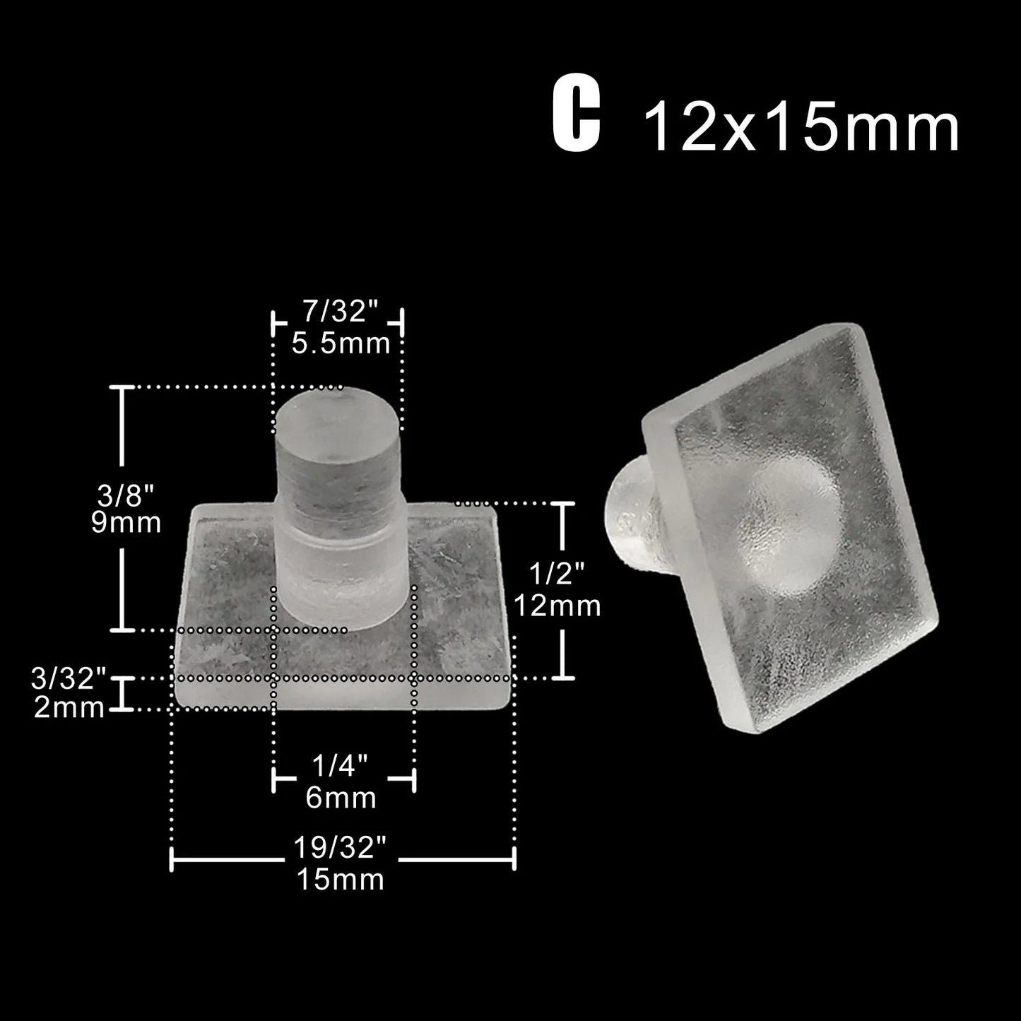 24X Almohadillas Deslizantes Transparentes de Goma Suave para Muebles Patas de Sillas y Mesas, Protectores Antiruido para Piso