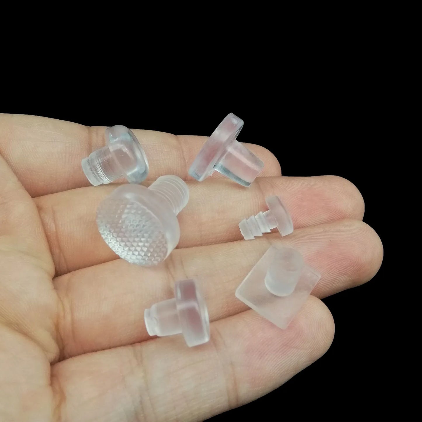 24X Almohadillas Deslizantes Transparentes de Goma Suave para Muebles Patas de Sillas y Mesas, Protectores Antiruido para Piso