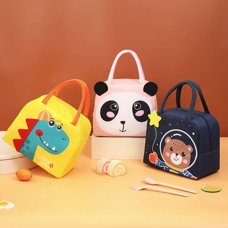 Kawaii Bolsa Térmica Portátil para Frigorífico - Bolsa Insulada para Almuerzo de Mujeres y Niños, Caja Térmica Escolar, Pequeña Bolsa de Enfriamiento y Conservación