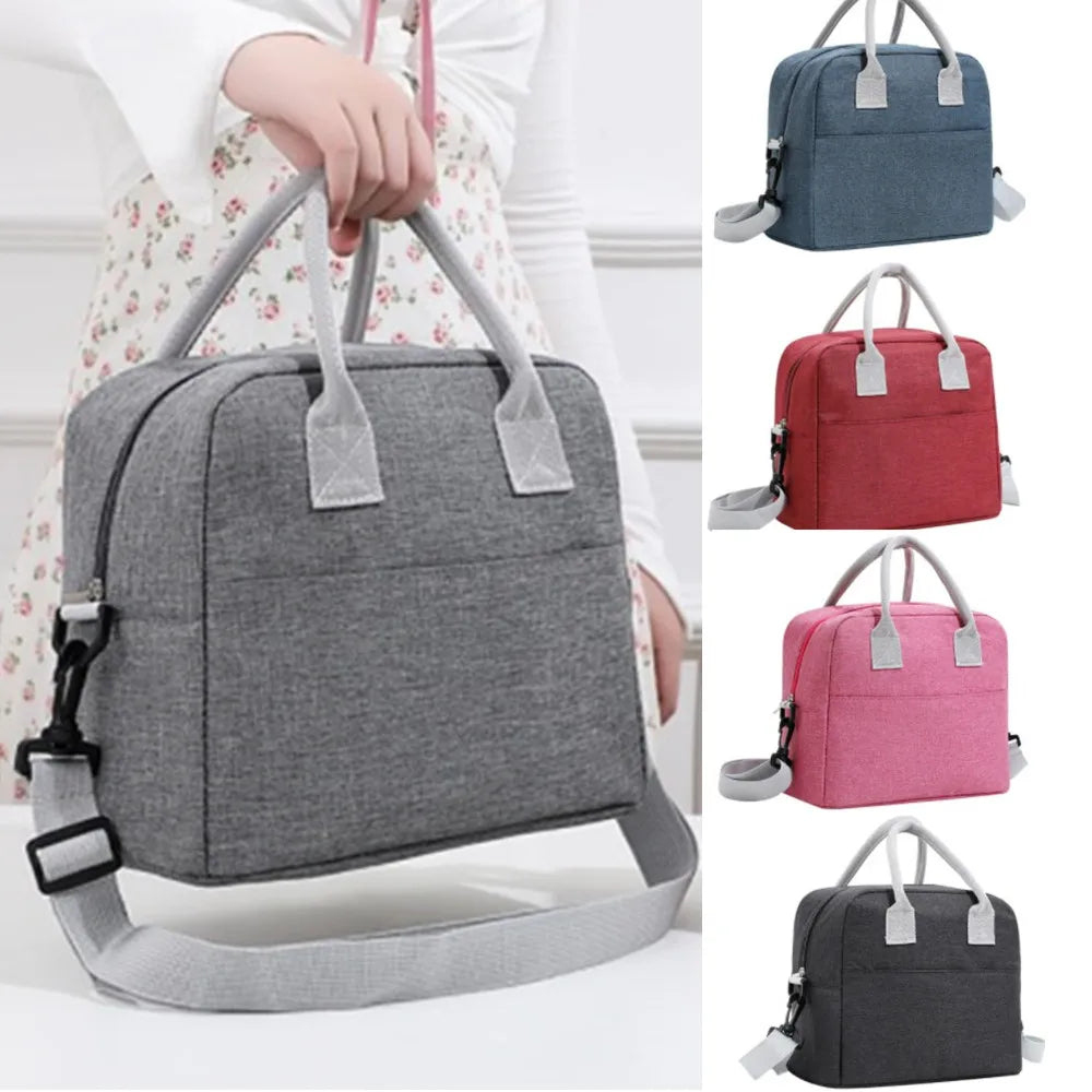 Bolsa de Almuerzo Portátil Aislada, Bolsa Térmica para Picnic, Menú, y Viajes, para Hombres, Mujeres y Niños