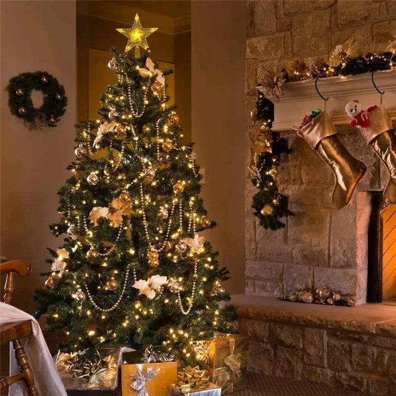 Estrella LED para Árbol de Navidad - Decoración Navideña para Hogar y Fiestas