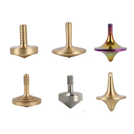 Giroscopio Inception Space Metal Brass Spinning Top Fidget Toys, giroscopio creativo de escritorio, Mini Spinner de mano pequeño para niños y adultos