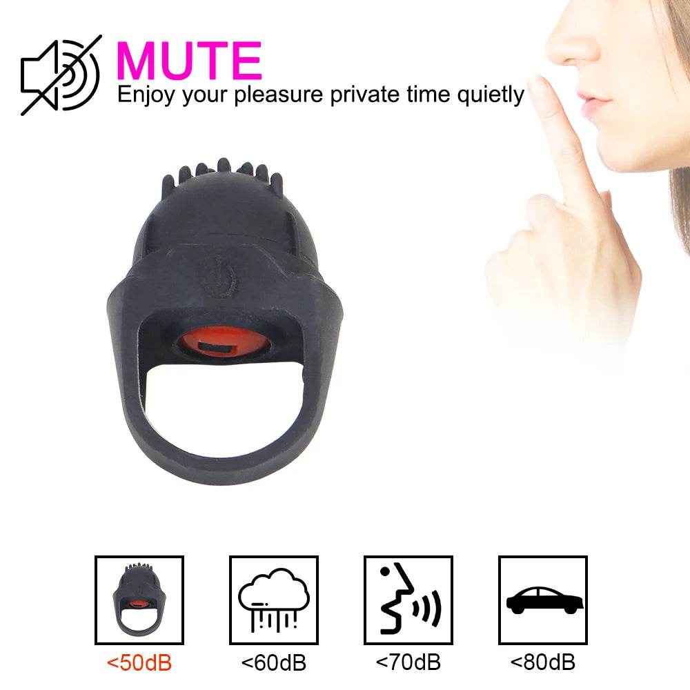Vibrador de Dedo para Mujer | Estimulador Clitorial de 10 Velocidades | Juguete Erótico de Silicona para Masturbación Femenina | Estimulador de Punto G