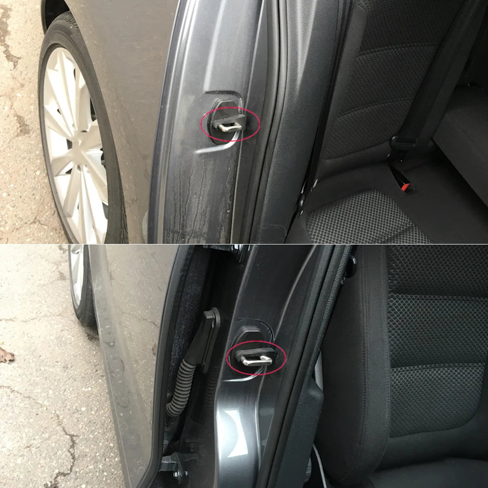 4 Piezas de Amortiguador de Goma para VW, Audi, Skoda y Seat - Buffer de Puerta, Sellador y Reemplazo Antisónico