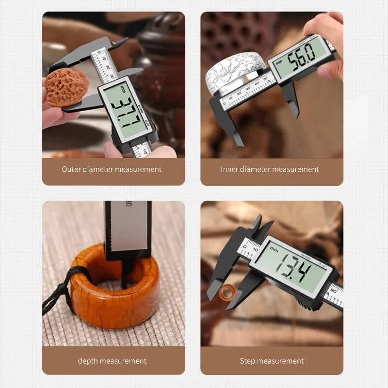 Calibrador Vernier Electrónico Digital de 150mm con Precisión de 0.01mm: Herramienta de Medición Micrométrica para Mediciones Exactas