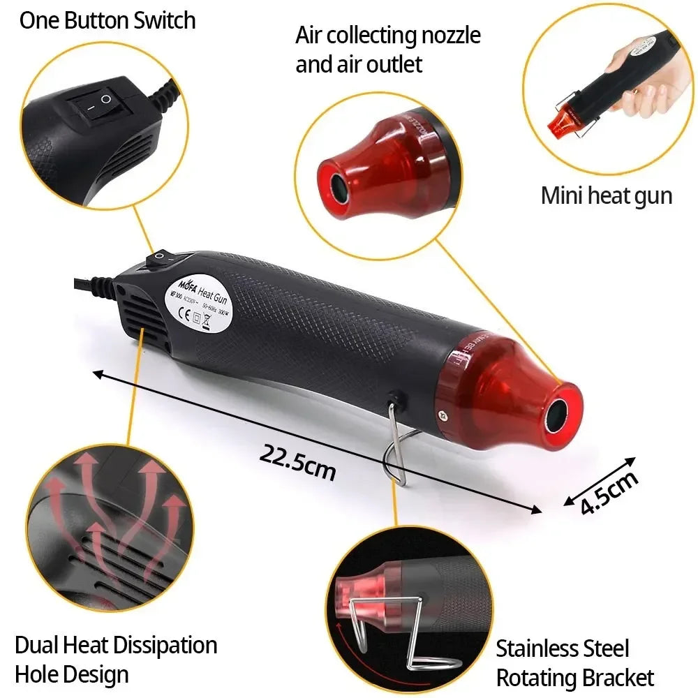 Kit de 530 Piezas de Tubo Termorretráctil 2:1 para Reparación de Cables - Compatible con 110V y 220V