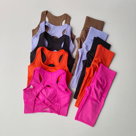 Conjunto de Top corto deportivo para mujer, camiseta sin mangas profesional para Fitness, sujetador a prueba de golpes para correr, traje de Yoga, parte de atrás bonita