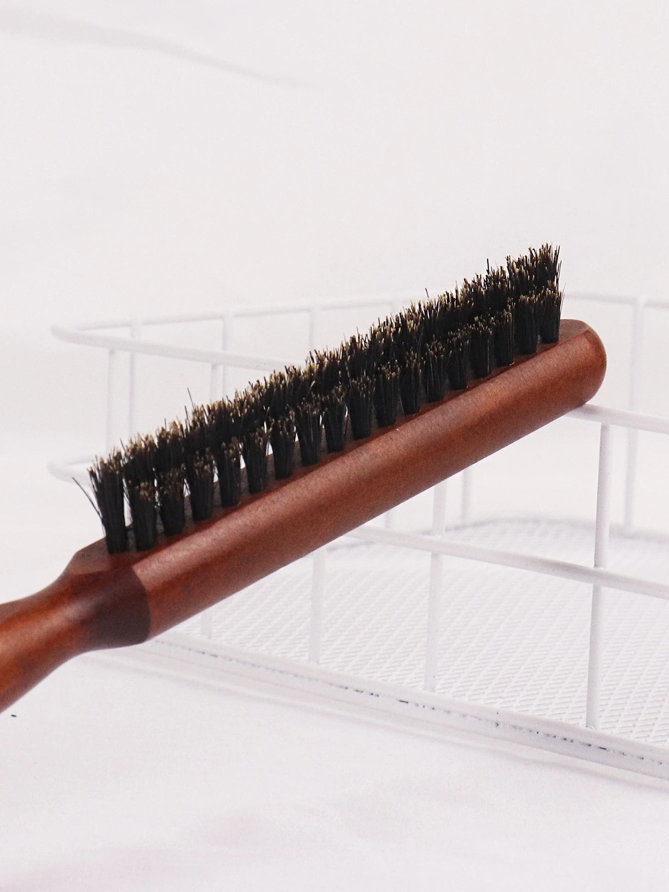 Peine de línea fina profesional para rasgar la espalda, cepillo de pelo esponjoso con mango de madera, peine de masaje del cuero cabelludo antiestático, peinado del cabello