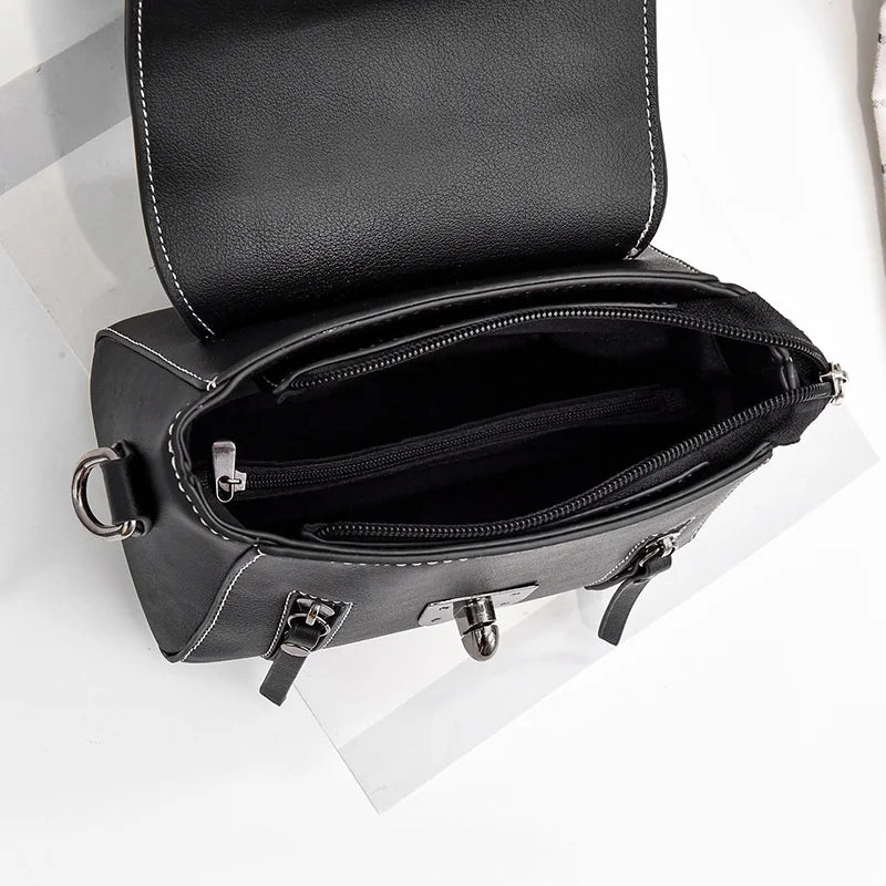 Bolso Cuadrado Pequeño de Moda para Mujer, Bolso de Lujo con Solapa, Bandolera de Cuero PU de Alta Calidad, Bolsos de Diseño para Mujer