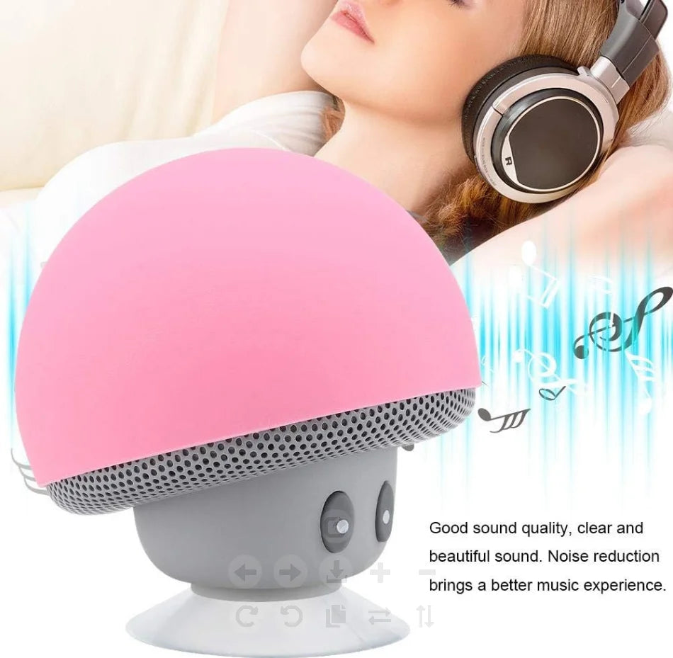 Altavoz Bluetooth Inalámbrico de Alta Calidad con Succión - Sonido Subwoofer y 30 ft de Alcance