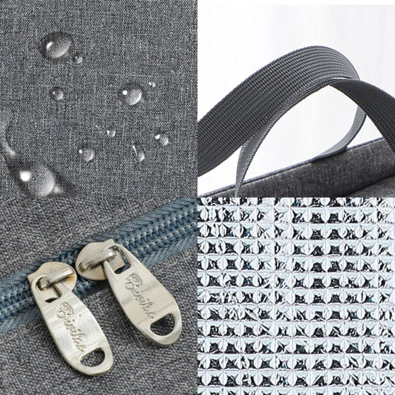 Bolsa Térmica Multifuncional de Gran Capacidad | Bolsa Térmica Impermeable Oxford con Cierre para Mujeres | Bolsa de Almuerzo, Picnic y Comida