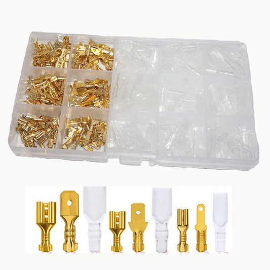 Conectores de Cable Macho y Hembra - Kit Asortido de Terminales de Crimpado 2.8/4.8/6.3mm