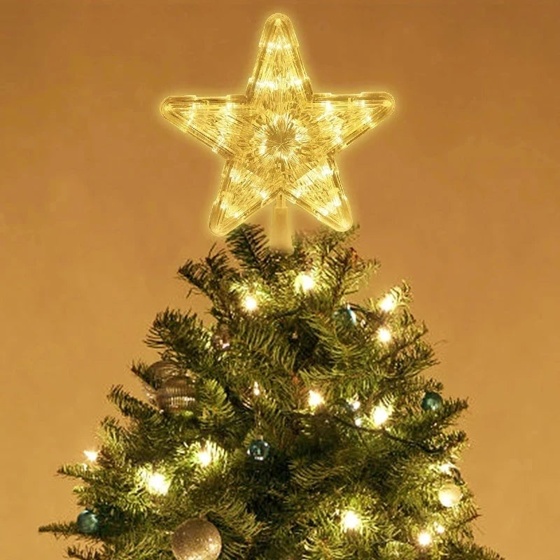 Estrella LED para Árbol de Navidad - Decoración Navideña para Hogar y Fiestas