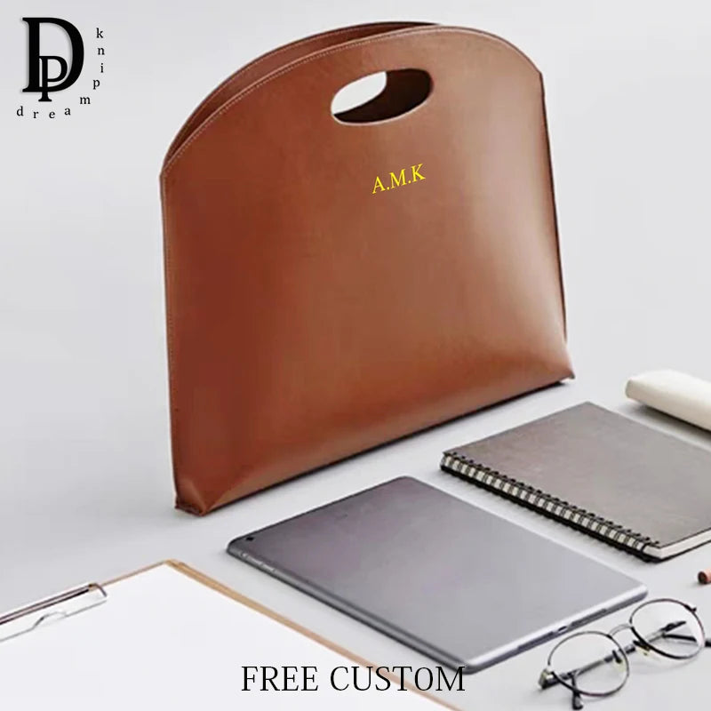 Maletín de Negocios para Mujer - Bolso de Mano Elegante para Laptop, Gran Capacidad, PU Leather