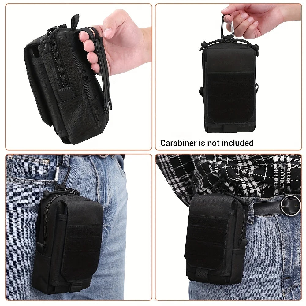 Bolsa Táctica de Cintura para Hombre – Bolsa EDC Outdoor, Funda para Móvil y Herramientas