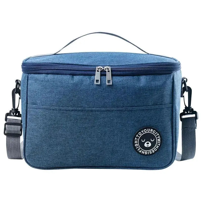 Bolsa Térmica Portátil para Almuerzo, Caja Insulada con Correa para Hombro, Bolsa Impermeable para Oficina y Comidas al Aire Libre