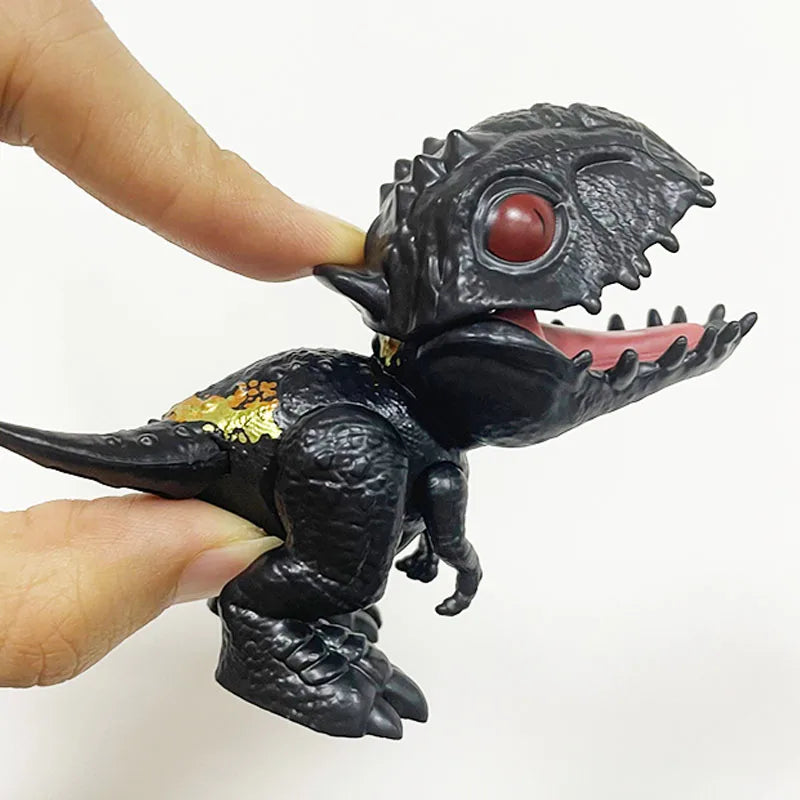 Modelo de Dinosaurio Tiranosaurio Rex Móvil con Mandíbulas de Juguete – Dinosaurio Biting Finger Movible para Niños y Adultos