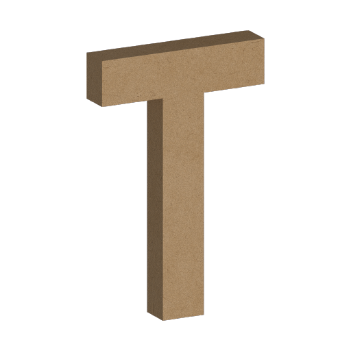 Letra Decorativa de MDF 60cm de Alto | Varios Grosores | Ideal para Eventos, Fachadas y Decoración Interior