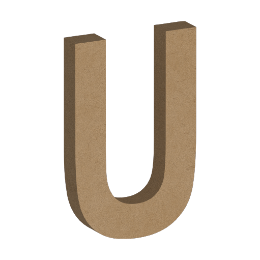 Letra Decorativa de MDF 60cm de Alto | Varios Grosores | Ideal para Eventos, Fachadas y Decoración Interior