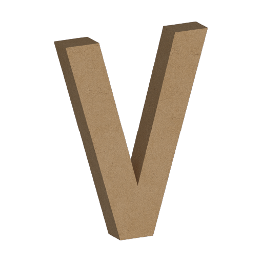 Letra Decorativa de MDF 60cm de Alto | Varios Grosores | Ideal para Eventos, Fachadas y Decoración Interior
