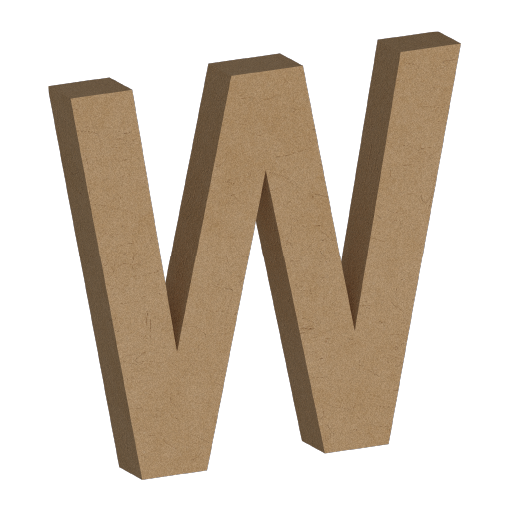 Letra Decorativa de MDF 60cm de Alto | Varios Grosores | Ideal para Eventos, Fachadas y Decoración Interior