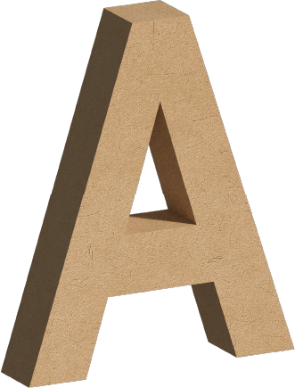 Letra Decorativa de MDF 60cm de Alto | Varios Grosores | Ideal para Eventos, Fachadas y Decoración Interior