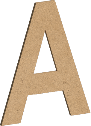Letra Decorativa de MDF 60cm de Alto | Varios Grosores | Ideal para Eventos, Fachadas y Decoración Interior
