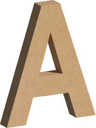Letra Decorativa de MDF 60cm de Alto | Varios Grosores | Ideal para Eventos, Fachadas y Decoración Interior