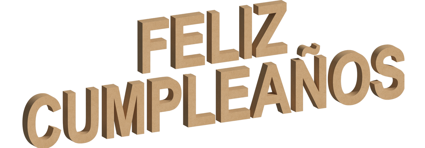 Letra Decorativa de MDF 60cm de Alto | Varios Grosores | Ideal para Eventos, Fachadas y Decoración Interior