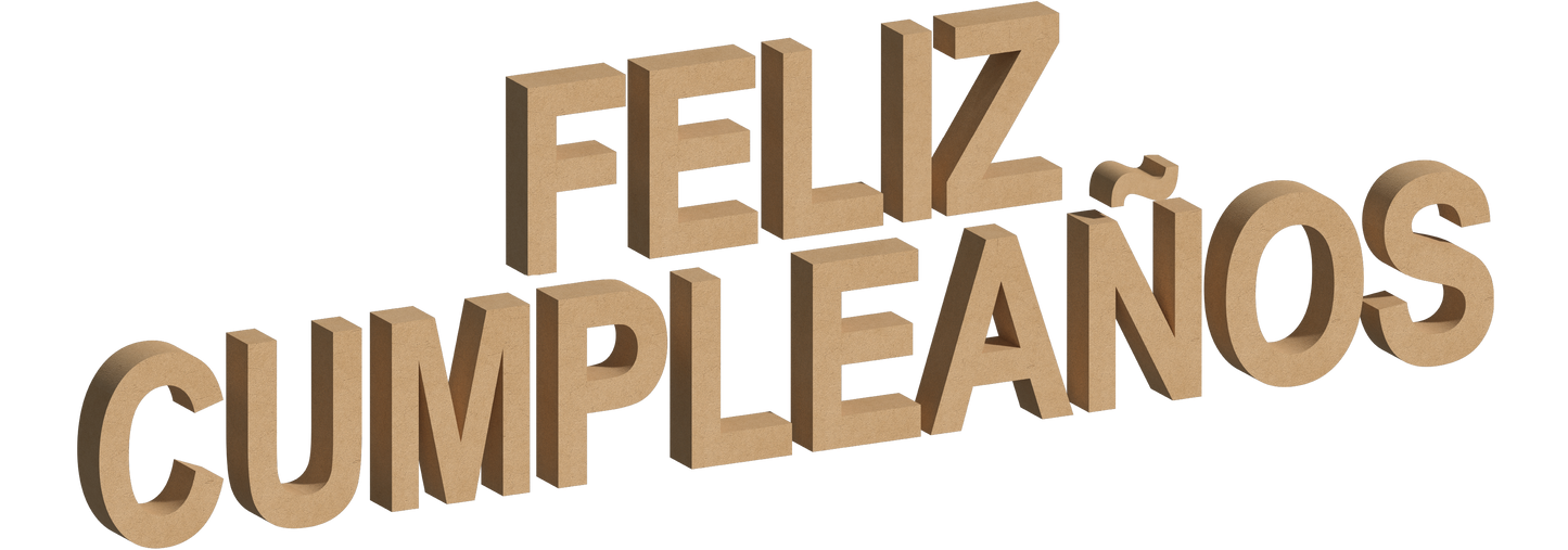 Letra Decorativa de MDF 60cm de Alto | Varios Grosores | Ideal para Eventos, Fachadas y Decoración Interior