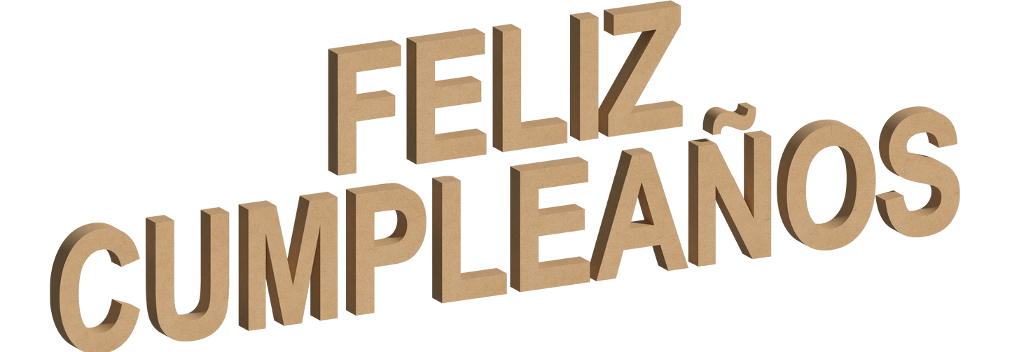 Letra Decorativa de MDF 60cm de Alto | Varios Grosores | Ideal para Eventos, Fachadas y Decoración Interior