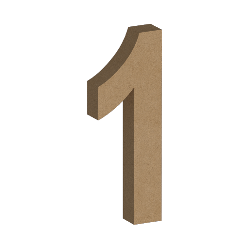 Letra Decorativa de MDF 60cm de Alto | Varios Grosores | Ideal para Eventos, Fachadas y Decoración Interior