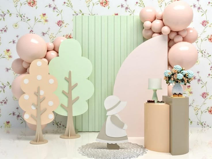Pack de 2 piezas Árbol Decorativo en MDF o Triplay 1.44 x 67.7 cm | Varios Grosores | Ideal para Eventos, Escuelas, Recámaras | Personalizable