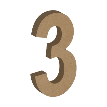 Letra Decorativa de MDF 60cm de Alto | Varios Grosores | Ideal para Eventos, Fachadas y Decoración Interior