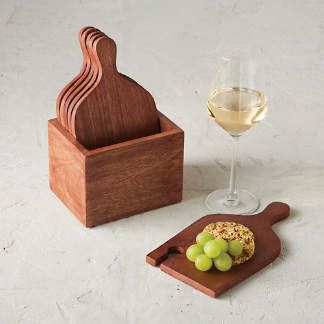 Tabla Gourmet de Madera Natural de Pino 20x30 cm Personalizada con Marca | Ideal para Restaurantes, Regalos Empresariales y Eventos