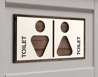 Señaléticas Decorativas en Alucobond, Acrílico o Madera | Personalizados | Ideal para Baños, Habitaciones, Oficinas y Más