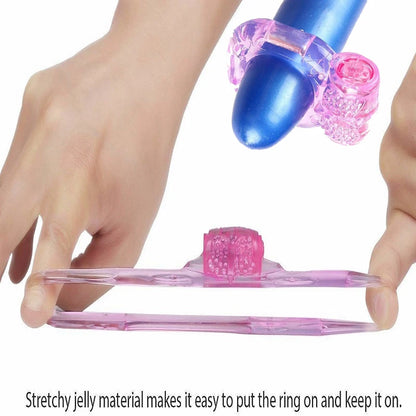 Anillo Vibrador Estimulador de Placer | Anillo Erótico para Mejorar la Capacidad Intima | Anillo Vibrador para Clítoris y Juegos Previos