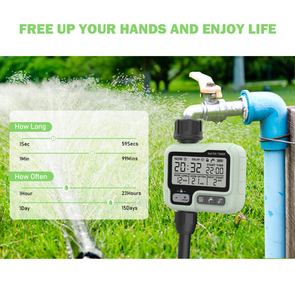 Eshico HCT-322 Temporizador de Agua Automático Digital para Jardín – Máquina de Riego Inteligente