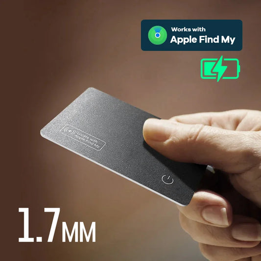Tarjeta de Seguimiento Inalámbrica 1.7mm - Localizador GPS para iPhone, Billetera, Mini Etiqueta Inteligente, Reemplazo de AirTag