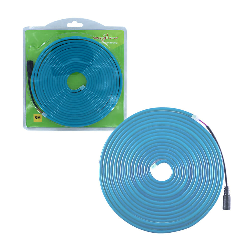 Tira Neón Flex 5 Mts + Eliminador de corriente