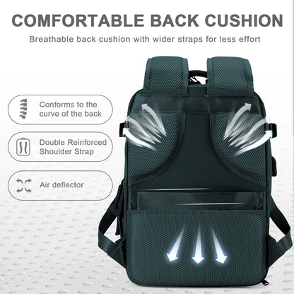 EasyJet Cabin Bag 45x36x20: Mochila de Viaje 40x20x25 para Ryanair, Mochila de Cabina para Mujeres/Hombres con Espacio para Laptop