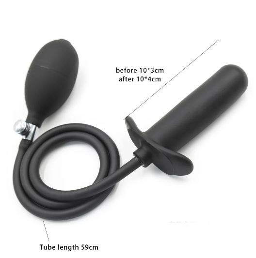 Tapón Anal inflable de silicona para hombres y mujeres, tapón Anal expansible con bomba, productos para adultos, Juguetes sexuales, dilatador Anal