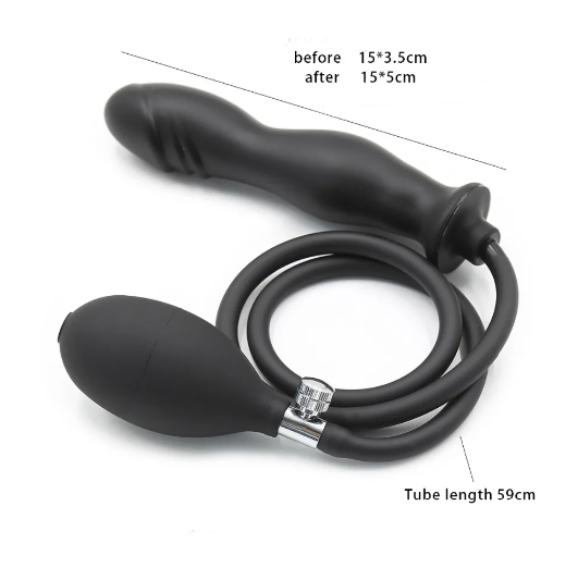 Tapón Anal inflable de silicona para hombres y mujeres, tapón Anal expansible con bomba, productos para adultos, Juguetes sexuales, dilatador Anal